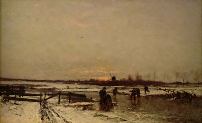 Winter Scene by Ludwig Munthe